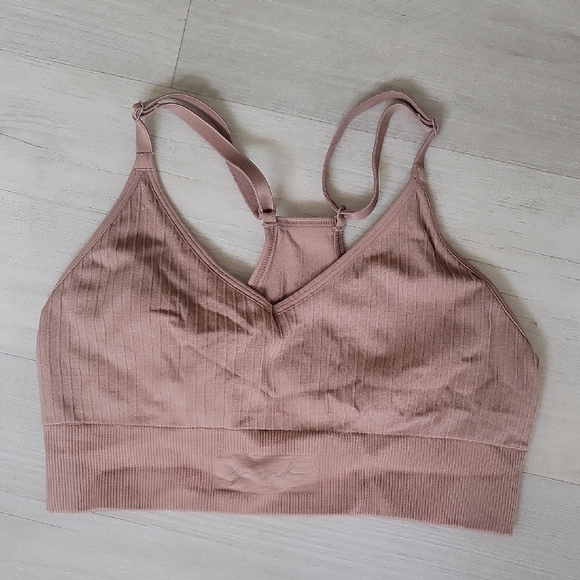PINK Victoria's Secret Other - PINK Active Victoria's Secret Brown Sports Bra with Wide Straps